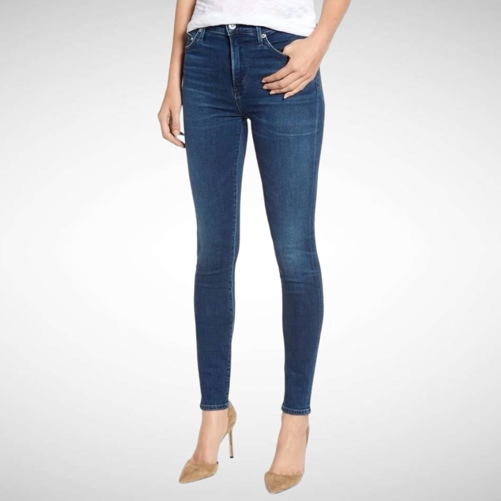 CITIZENS OF HUMANITY TOCKET HIGH RISE SKINNY JEANS BLUE WASH SIZE 26